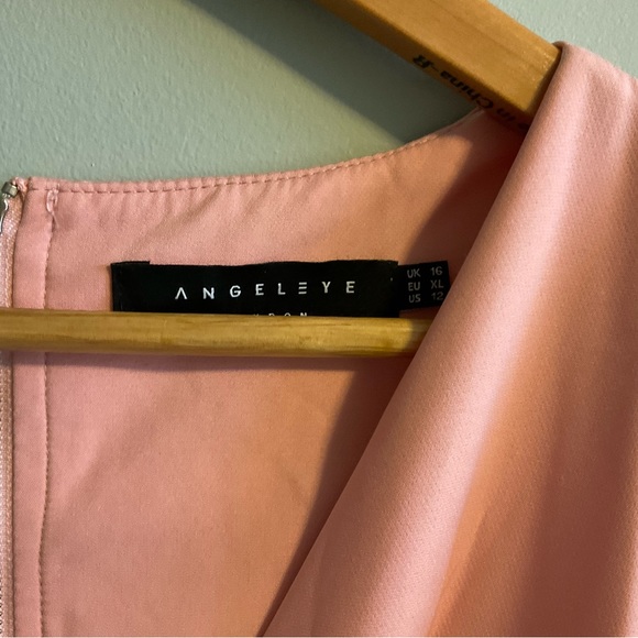 Peachy Pink Satin Dress - Picture 4 of 4